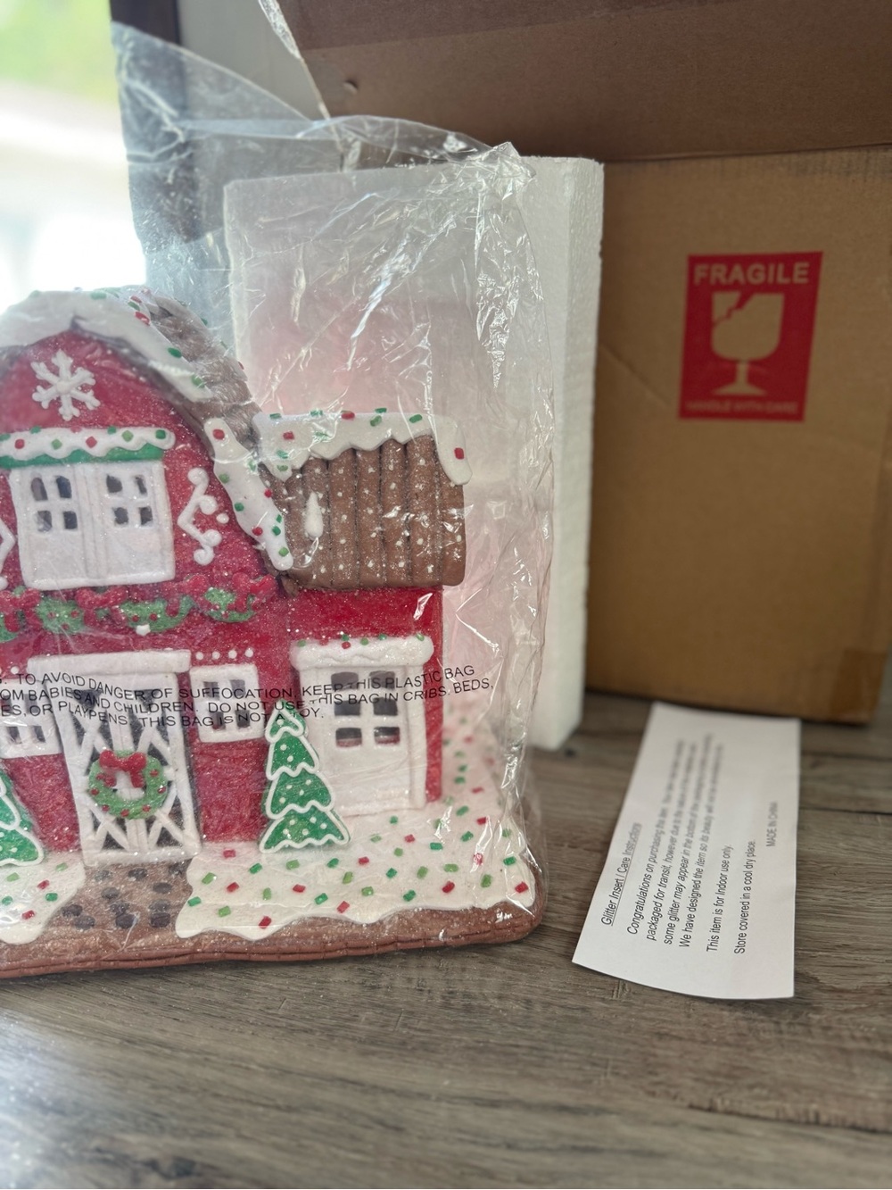 Holiday Gingerbread House barn Valerie parr hill qvc